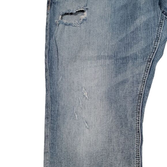 Silver Kenni Distressed Ankle/Cropped Jeans. Tapered. High-waisted. Size 18 - Picture 4 of 14
